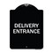 Signmission Traffic Entrance Delivery Entrance Heavy-Gauge Aluminum Architectural Sign, 24" x 18", BW-1824-22793 A-DES-BW-1824-22793 - alternate 1